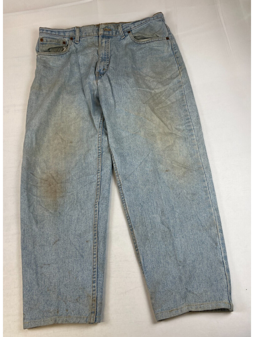 Levi's 550 Men 38x30 Light Wash Blue Made in USA Relaxed Taped Jeans Vintage